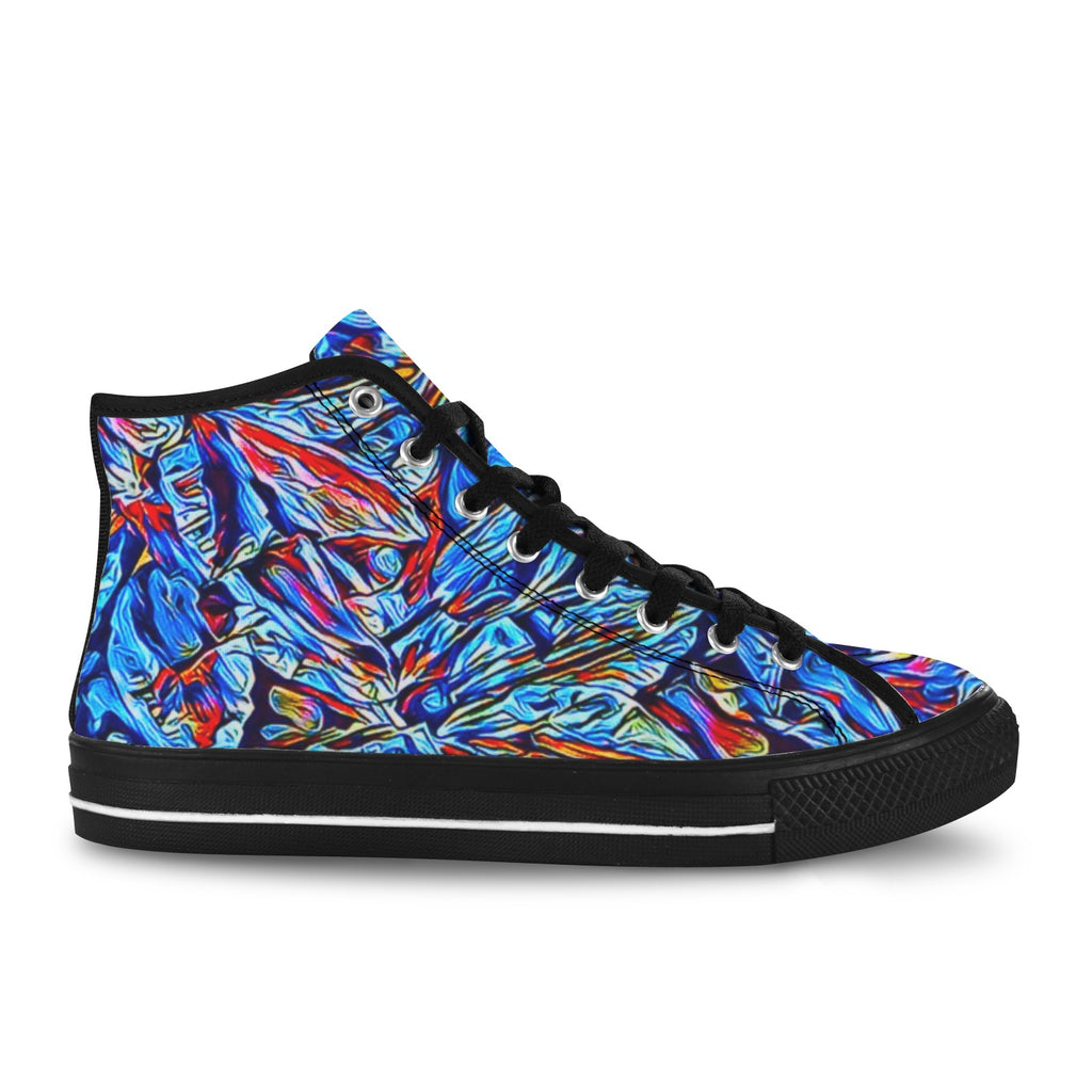 'Clematis Sapphire' (Black Trim) Vancouver Canvas Boots