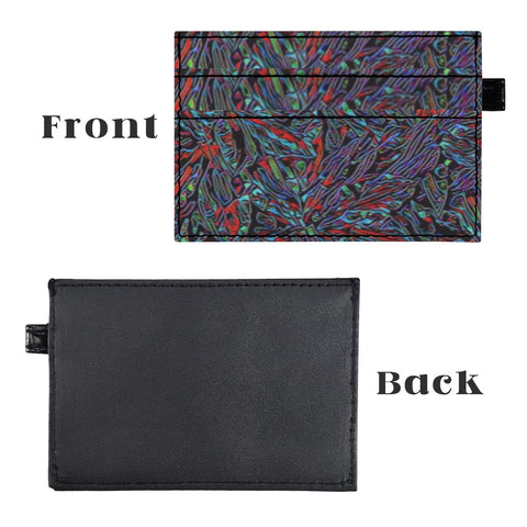 'Clematis Neon' Faux Leather Cardholder