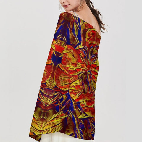 'Peony' Tassel Fleece Scarf