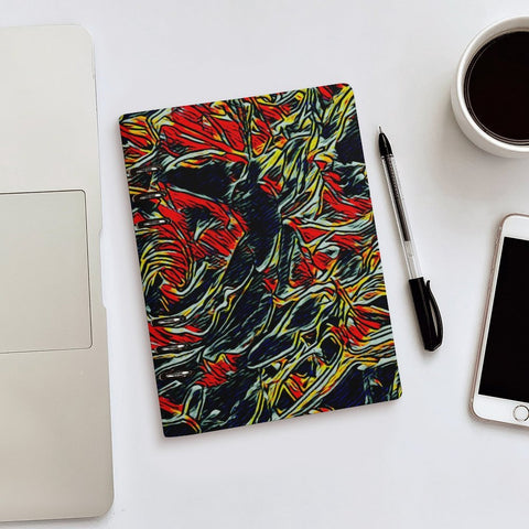 'Earthquake' Faux Leather A5 Binder Notebook