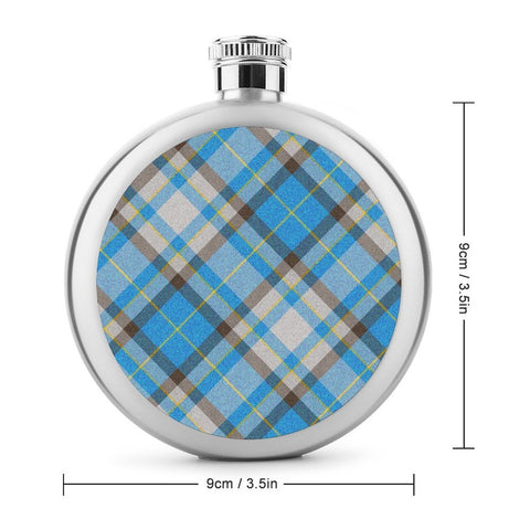 'Yorkshire Marine' (Slant)  Hip Flask