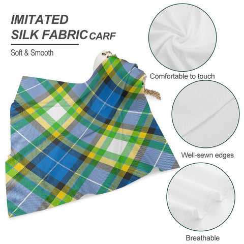 'Yorkshire Tartan' (Slant) Poly Scarf Square
