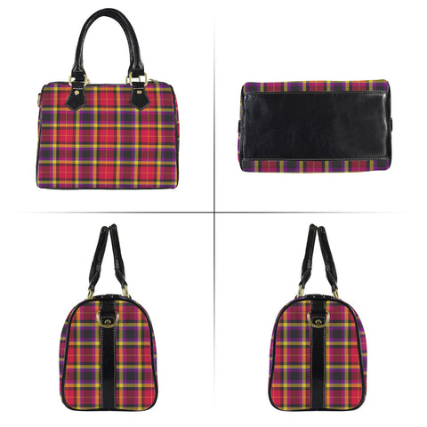 'Yorkshire Moorland' Mini-Boston PU Handbag (Black trim)