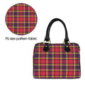 'Yorkshire Moorland' Mini-Boston PU Handbag (Black trim)