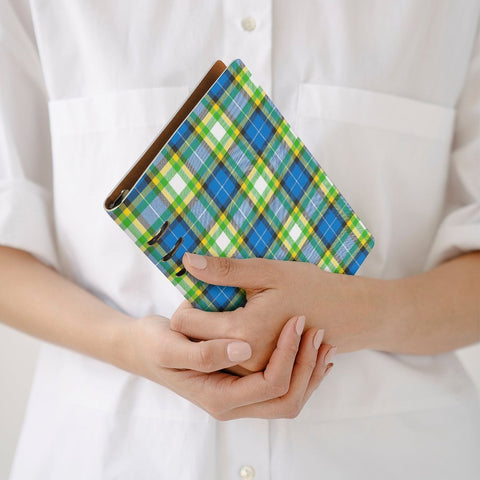 'Yorkshire Tartan' (Heritage) Faux Leather A5 Binder Notebook