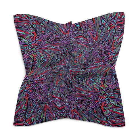 'Clematis Neon' Poly Scarf Square