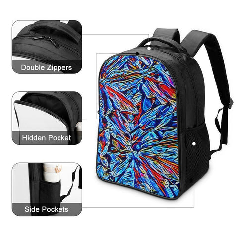 'Clematis Sapphire' Nylon Backpack