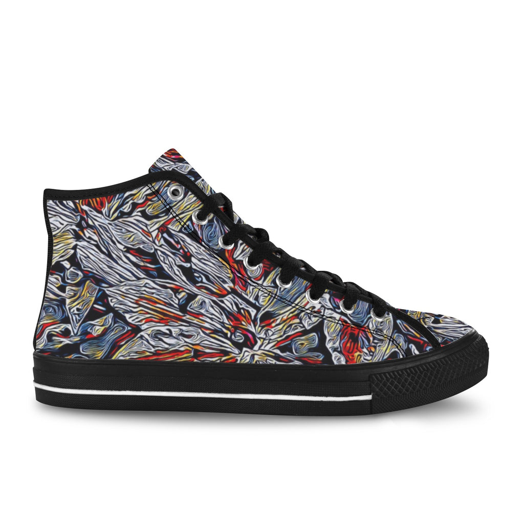 'Clematis Platinum' (Black Trim) Vancouver Canvas Boots