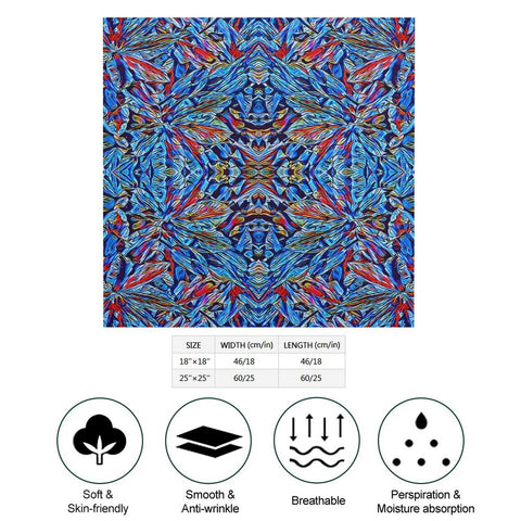 'Clematis Sapphire'Poly Scarf Square