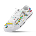 'Regenesis' (White Edit - White Trim) Women's Canvas Plimsolls