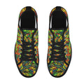 'Peony Citrus' (Black Trim) Women's Canvas Plimsolls