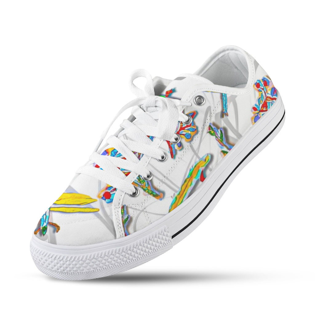 'Evolution' (White) Seattle Low Top Men's Shoes (Model 1013-6)