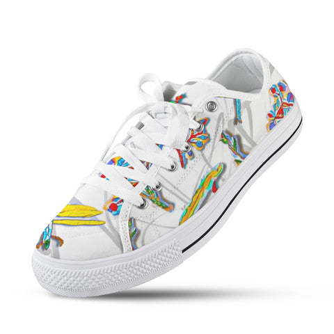 'Evolution' (White) Seattle Low Top Men's Shoes (Model 1013-6)