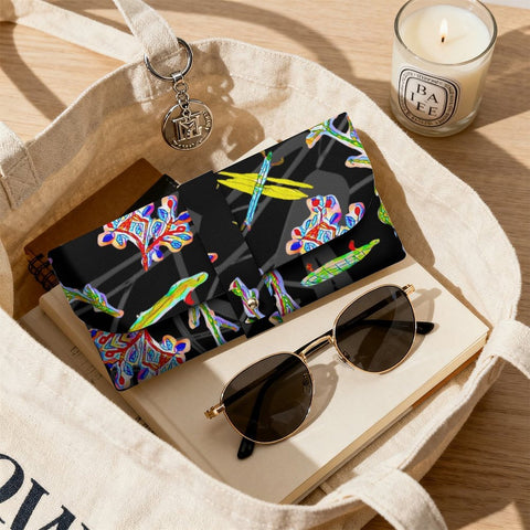 'Regenesis' (Black Edit) Faux Leather Glasses Case