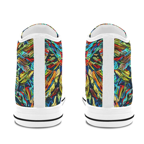 'Clematis Electra' (White Trim) Vancouver Canvas Boots