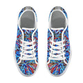 'Clematis Sapphire' (White Trim) Women's Canvas Plimsolls