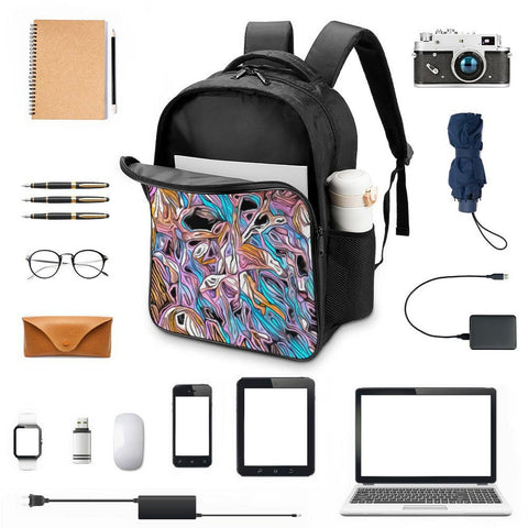 'Psychedelique' Nylon Backpack