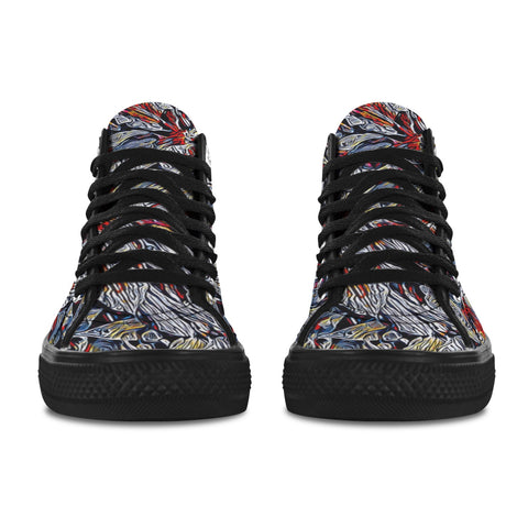 'Clematis Platinum' (Black Trim) Vancouver Canvas Boots