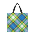 'Yorkshire Tartan' (Slant) Large Canvas Tote