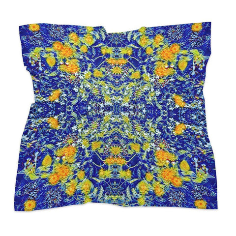 'Summer Basket' Poly Scarf Square