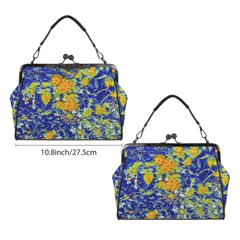 'Summer Basket' Kisslock Crossbody Shoulder Bag (Model 1752)
