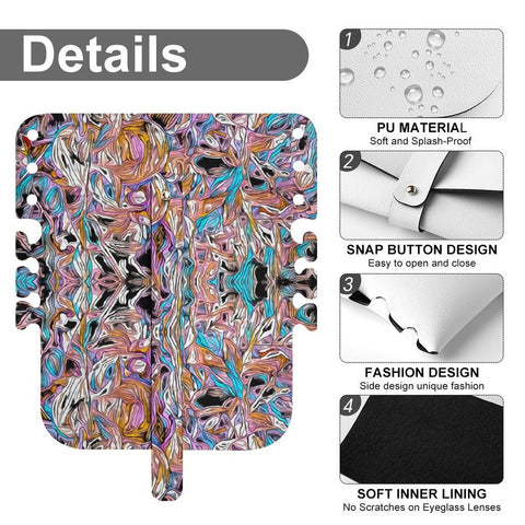 'Psychedelique' Faux Leather Glasses Case