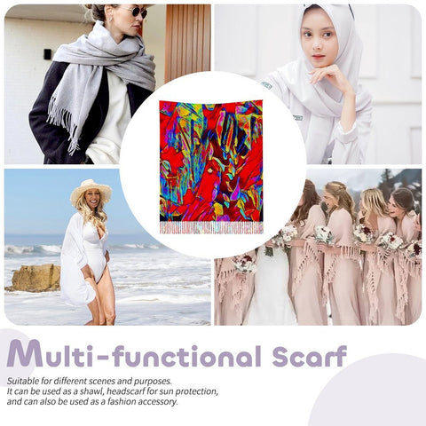 'Soulwood' Tassel Fleece Scarf
