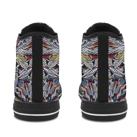 'Clematis Platinum' (Black Trim) Vancouver Canvas Boots