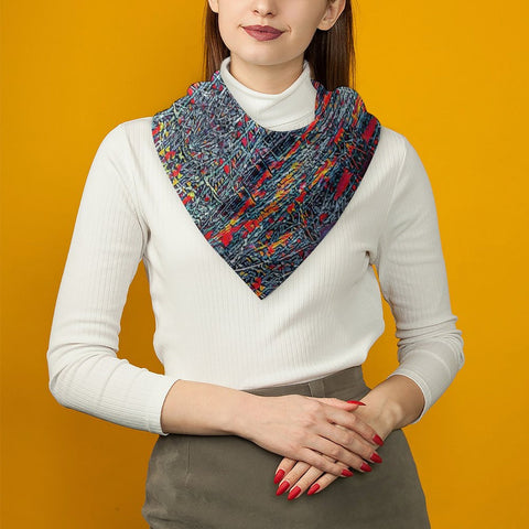 'Graphite' Poly Scarf Square