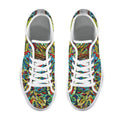 'Clematis Electra' (White Trim) Women's Canvas Plimsolls