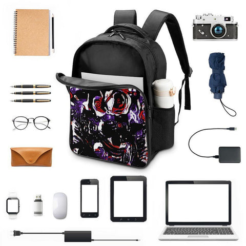 'Gothic Rose' Nylon Backpack