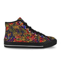 'Clematis Firestorm' (Black Trim) Vancouver Canvas Boots