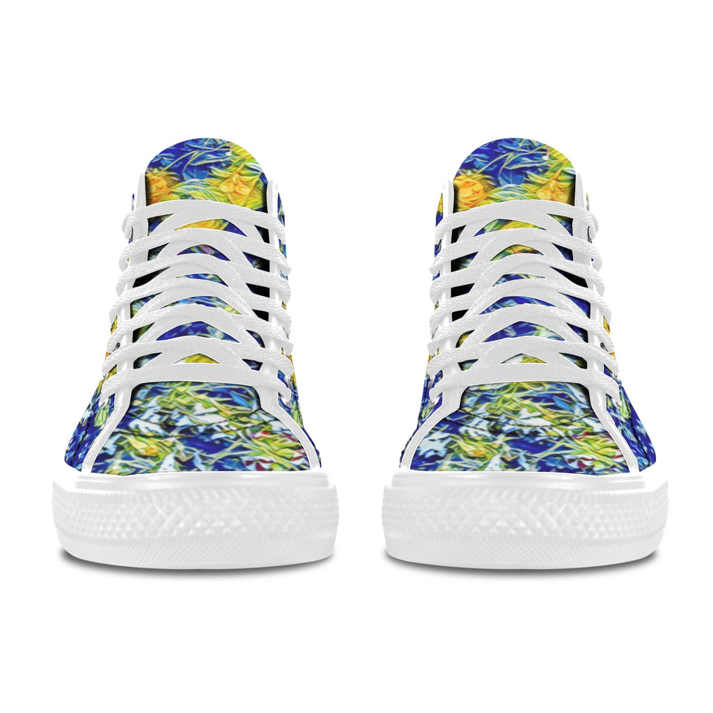 'Summer Basket' (White) Women's 'Vancouver' High Top Boots