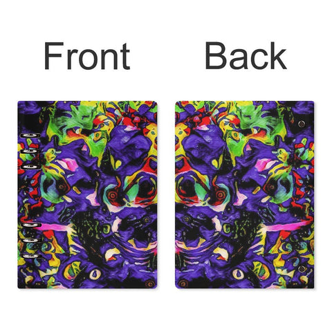 'Purple Haze' Faux Leather A5 Binder Notebook