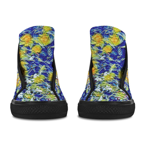 'Summer Basket' (Black) Women's 'Vancouver' High Top Boots