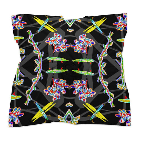 'Regenesis' (Black Edit) Poly Scarf Square