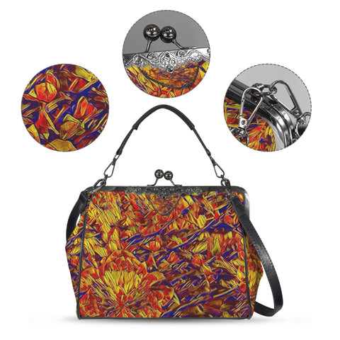 'Peony' Royale Kisslock Crossbody Shoulder