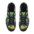 'Wild Poppies' (Black Trim) Women's Canvas Plimsolls