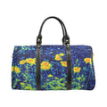 'Wild Poppies' Nylon Duffle with Faux Leather Trim