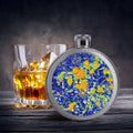 'Summer Basket' Hip Flask