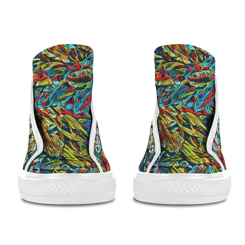'Clematis Electra' (White Trim) Vancouver Canvas Boots