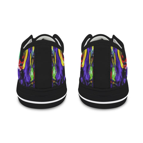 'Purple Haze' (Black Trim) Women's Canvas Plimsolls