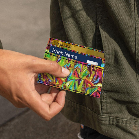 'Tropique' Faux Leather Cardholder