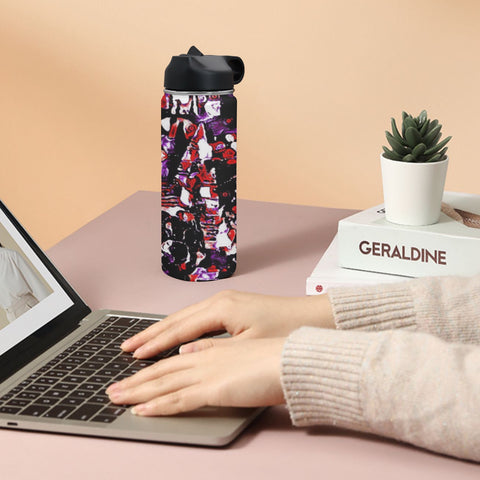 'Gothic Rose' Insulated Water Bottle
