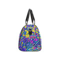 'Agapanthus' Nylon Duffle With Faux Leather Trim