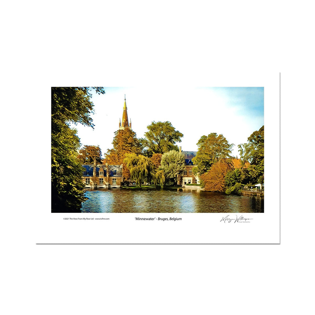 Bruges 'Minnewater' Hahnemühle Rag Print