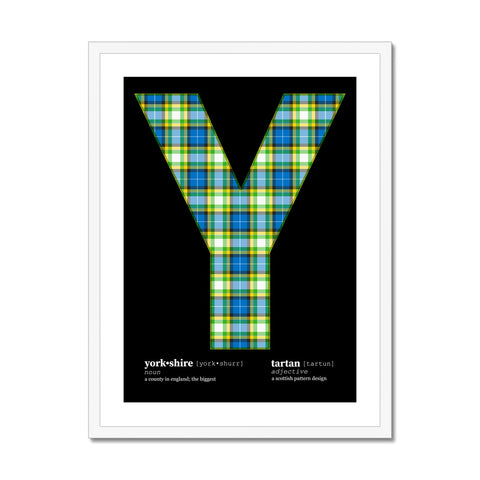 Yorkshire Tartan Framed Print