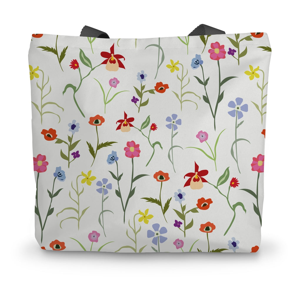 Flowerland Canvas Tote Bag