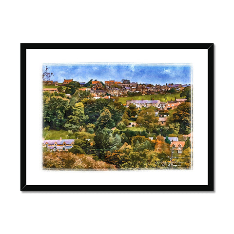'Glaisdale Village' Watercolour Framed Print