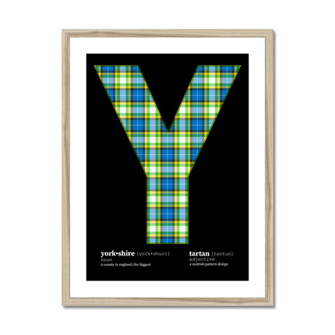 Yorkshire Tartan Framed Print